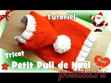 Tutoriel Tricot: Petit Pull de Noël pour petits chiens