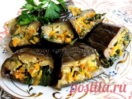 Фаршированные квашенные баклажаны с морковью | Все в кулинары