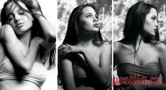 15-летняя Анджелина Джоли в одной из первых фотосессий.