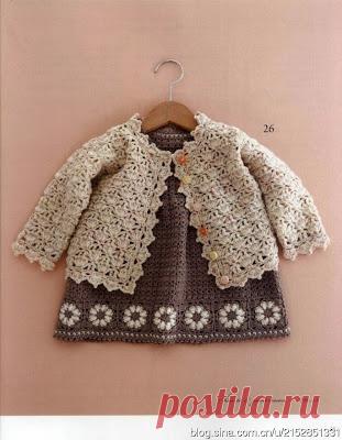Вязание Вязание - Графика: кардиган для ребенка
