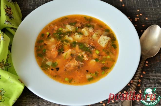 Картофельный суп с чечевицей и килькой Кулинарный рецепт