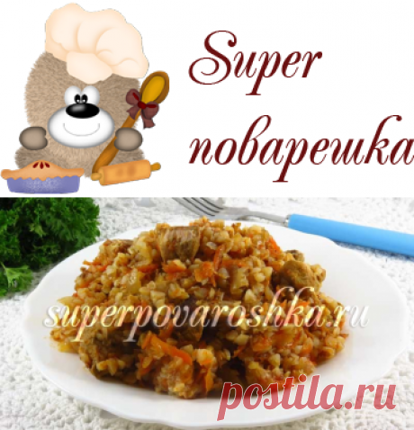 Рассыпчатая гречка с мясом в мультиварке