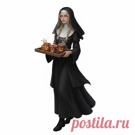 Кларисса
Костюм монашки на Хеллоуин