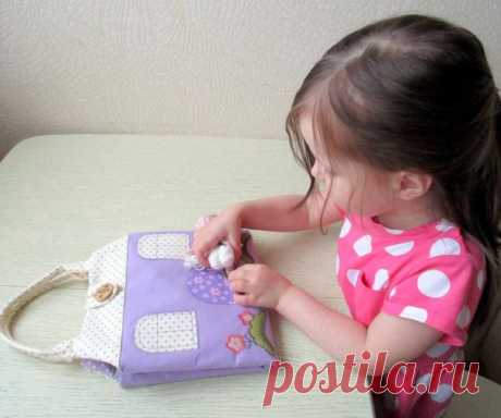 Игровой домик-сумочка для куколки от Ольги Вайды / Интересный космос
