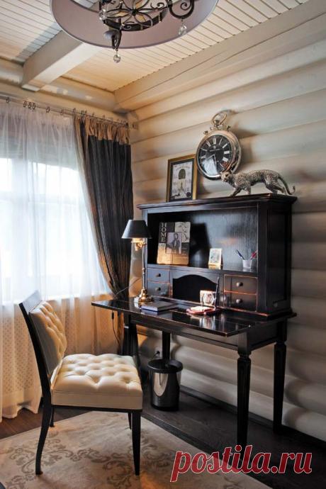 «Вилла Роза» — бревенчатая роскошь — Интерьер и Декор