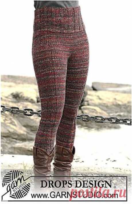 Штаны спицами из DROPS