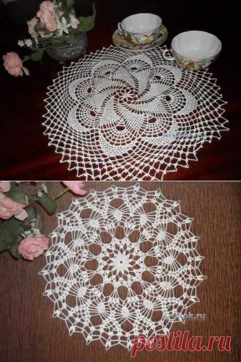 Салфетки крючком — работы Альбины Петровны - вязание крючком на kru4ok.ru