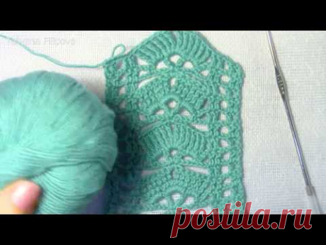 Узор для кардигана крючком