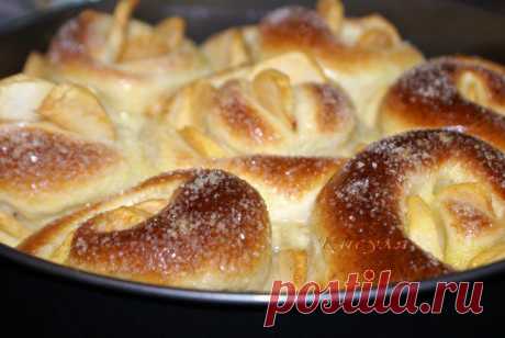 Необычный пирог с тройной начинкой и ябоками - Простые рецепты Овкусе.ру