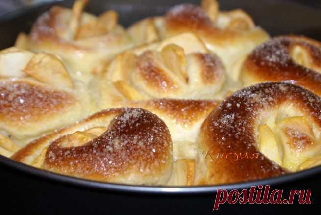 Необычный пирог с тройной начинкой и ябоками - Простые рецепты Овкусе.ру