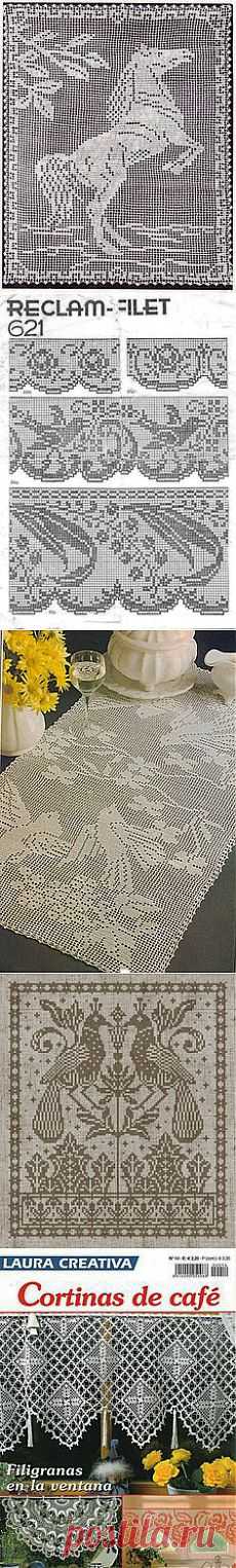 Provence Blue Lace Cafe Curtains, French Lace Valance, Lace Curtains,…