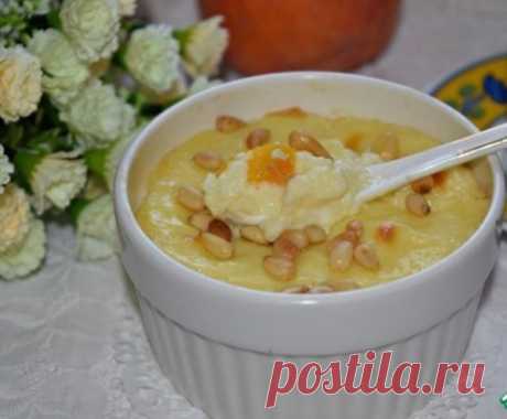 Заварной крем с персиками