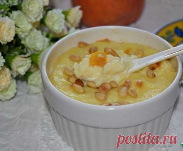Заварной крем с персиками