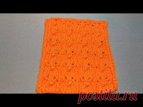 #462 КРАСИВЫЙ АЖУРНЫЙ УЗОР СПИЦАМИ .МАСТЕР КЛАСС.