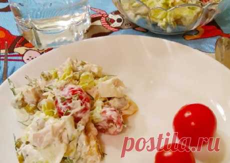 (20) Лёгкий ПП-салат из куриной грудки - пошаговый рецепт с фото. Автор рецепта Людмила🌳 . - Cookpad