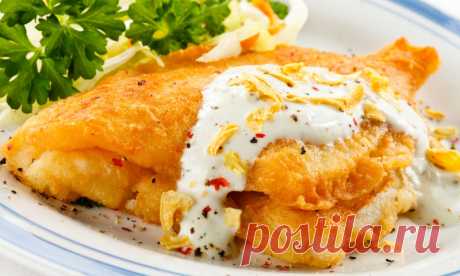 Рыба в луковом кляре