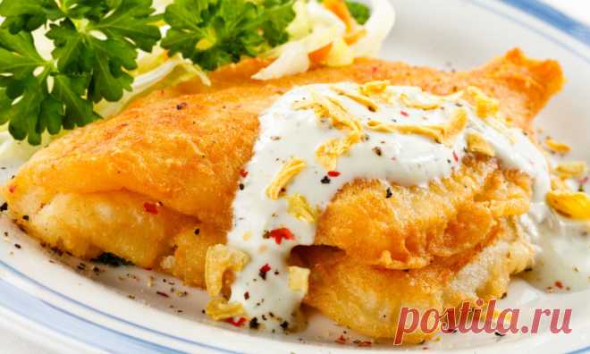 Рыба в луковом кляре 
Нежное и сочное филе рыбы в луковом кляре просто тает во рту. Получается очень вкусно. Готовить таким образом можно любую рыбу! Этот кляр можно использовать также для приготовления: мяса, рыбы, кальм…
