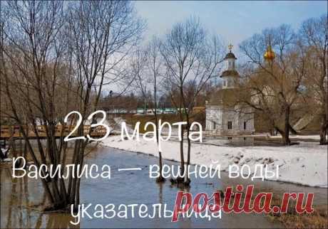 Василиса – вешней воды указательница !