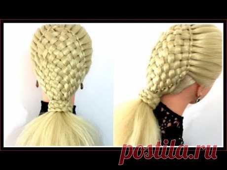 ELEGANT BASKET BRAID PONYTAIL HAIRSTYLE   / Hair Glamour /  Hairstyles