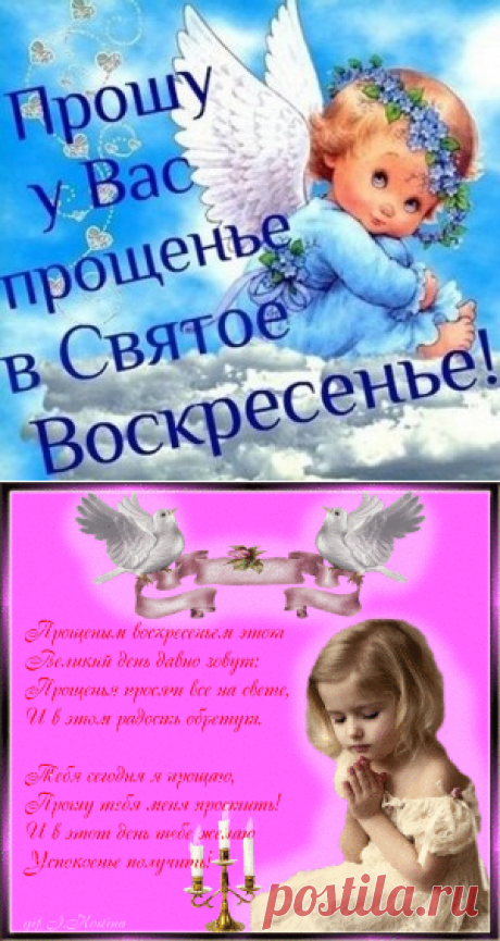 Прощённое воскресенье, прошу прощения