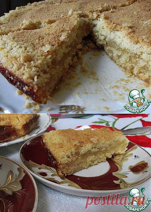 Рассыпчатый лимонный пирог.