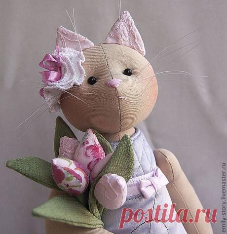 Shelly - котик,Кошки,коты,текстильная игрушка,зверята,игрушки ручной работы