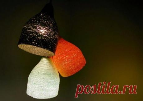 Оригинальный светильник своими руками