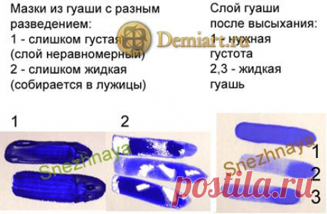 Как рисовать гуашью, некоторые особенности гуаши - Уроки рисования, учимся рисовать, рисуем карандашом, гуашью, маслом