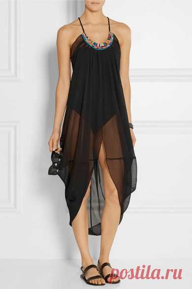 Mara Hoffman | Embellished georgette beach dress | NET-A-PORTER.COM