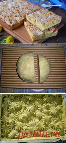 Яблочный пирог из песочного теста.
