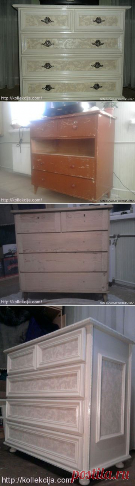 Реставрация комода своими руками. ВОЛШЕБНОЕ ПРЕВРАЩЕНИЕ ИЗ СТАРОГО В ШИК!.