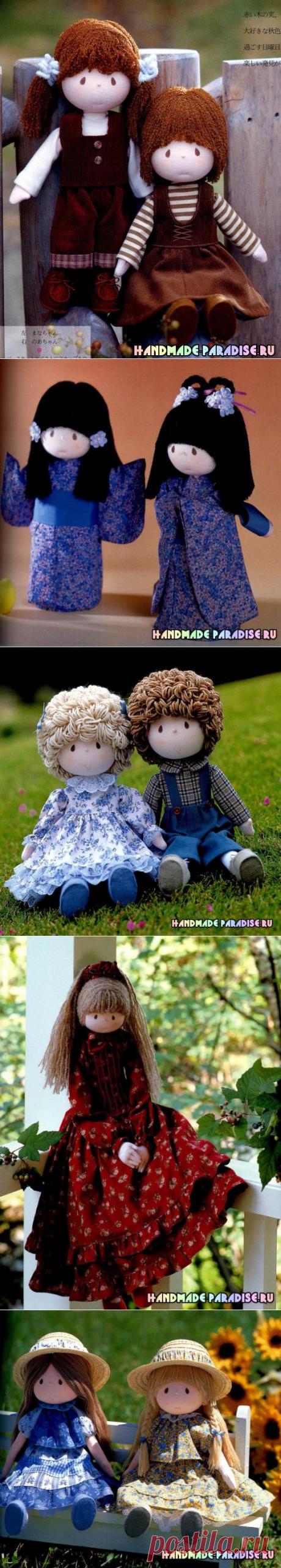 Самые красивые текстильные куклы. Выкройки