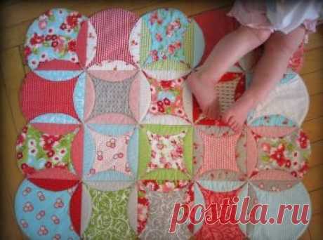 Коврик из лоскутков — Сделай сам, идеи для творчества - DIY Ideas