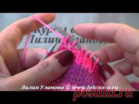 Безрукавка Полосатая Спицами - YouTube
