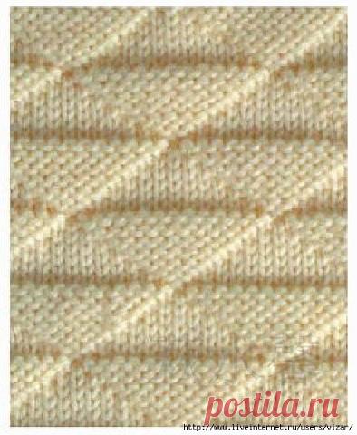 Узоры спицами.