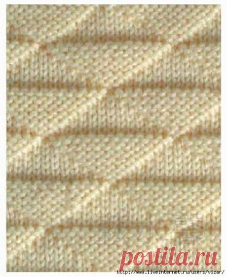 Узоры спицами.