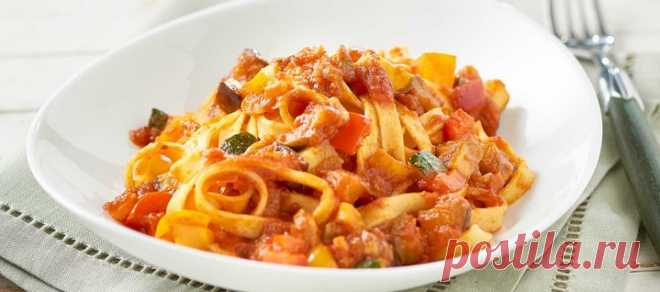 Тальятелле с овощным рагу (Италия)