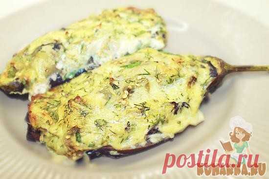 Рецепт: Баклажаны запеченные с сыром