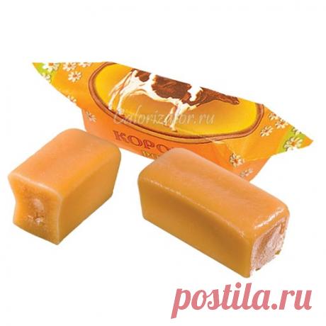 Конфеты коровка Ингредиенты: — 6 ст. сахара — 1 ст. л. какао — 100 г сливочного масла — 2 стакана молока — 3 яйца Приготовление: 1. Смешай все продукты и вари в течение 20 минут. 2. Выложи массу на пищевую пленку, разровняй, или разлей по формочкам. 3. Дай конфетам застыть. 4. Разрежь конфеты на порции.