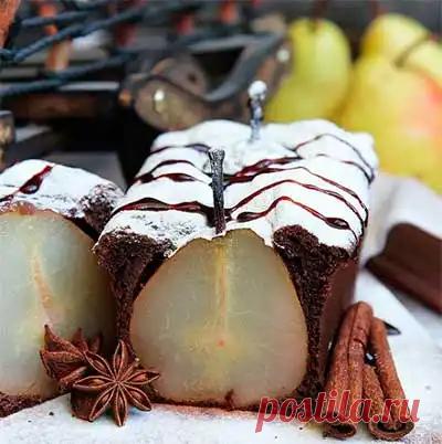 Пряный кекс с грушкми – как вкусно приготовить