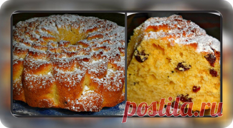 КУКУРУЗНЫЙ КЕКС С ИЗЮМОМ