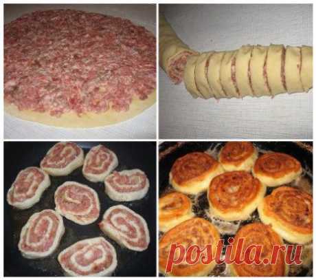 ШАНЕЖКИ С МЯСОМ