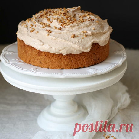 Арахисовый пирог с безе - пошаговый рецепт с фото