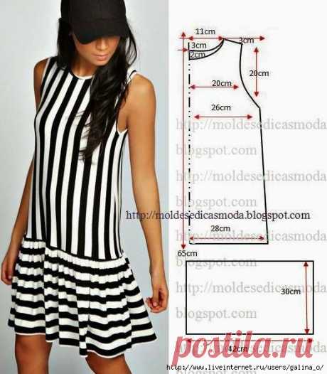 Выкройка платья с заниженной талией (Шитье и крой) | Журнал Вдохновение Рукодельницы