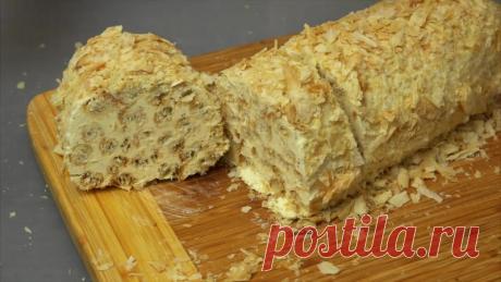 Угостись невероятно нежным и аппетитным тортиком! Время приготовления - 30 минут . Рецепт - настоящая находка. Попробуйте, надеемся , вам понравится!

Торт Слоёное полено - это некая вариация на тему торта Наполеон. Тортик получается очень вкусным, сливочным и слегка хрустящим, хотя это зависит от степени пропитки:) Готовиться этот торт невероятно просто и очень быстро! Сохраните себе, чтобы не потерять эту вкусняшку