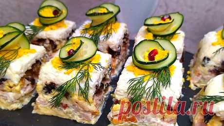 Лучший слоёный салат, который я готовлю каждый год на новогодний стол: салат &quot;Восторг&quot; - вкусное сочетание и праздничная подача | Мастерская идей | Пульс Mail.ru