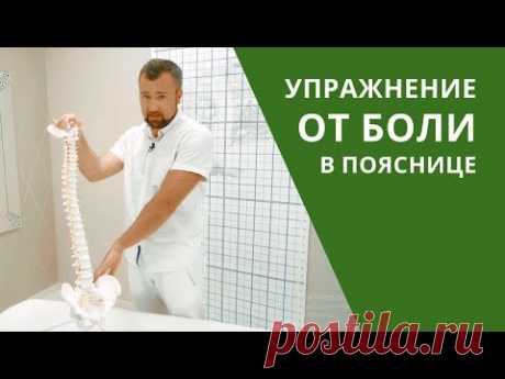 Как убрать боль в спине. Упражнение от боли в пояснице  - Годинский Константин