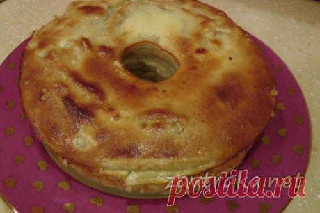 Пирог с яблоками слоеный. Пошаговый рецепт с фото.