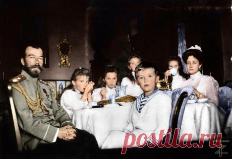 СЕМЬЯ НИКОЛАЯ II В ЦВЕТНЫХ ФОТОГРАФИЯХ