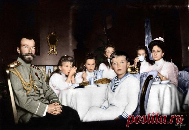 СЕМЬЯ НИКОЛАЯ II В ЦВЕТНЫХ ФОТОГРАФИЯХ